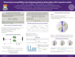 Measuring incompatibility and clustering quantum observables with a quantum switch